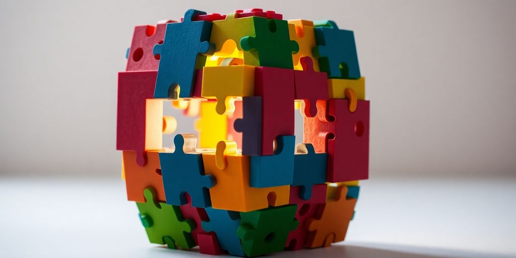 Building blocks forming a strong brand.