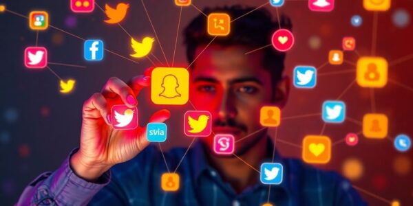 Person confidently building a social media presence.